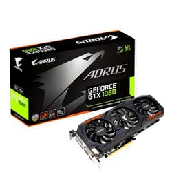 GIGABYTE AORUS GeForce GTX 1060 6G REV 2.0 Computer Graphics Card - GV-N1060AORUS-6GD REV2.0