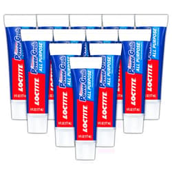 Loctite Power Grab Express All Purpose Construction Adhesive, 6 fl oz Squeeze Tube, 12 Pack - Versatile Construction Glue for Cement, Tile, Wall & More