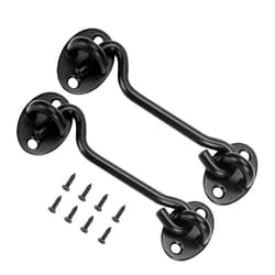 AsonTao Door Latch, Door Lock Latch, Gate Latch, Barn Door Lock, Hook and Eye Latch Best for Window, Bedroom,Sliding Door. 4Inch ASONTAO (Door Lock - 2Pcs)