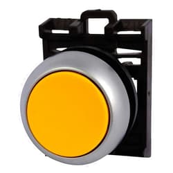 EATON MOELLER M22-D-Y-K10 - Pushbutton Switch, SPST-NO, Round, Screw