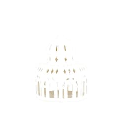 HAK KÄHLER Kahler Urbania Tivoli Lighthouse Glassalen Candle Holder, White, 5.7