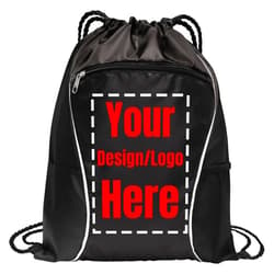 All about me company Personalized Promotional Items with Your Logo - Custom Backpack Cinch Swag Drawstring Bag