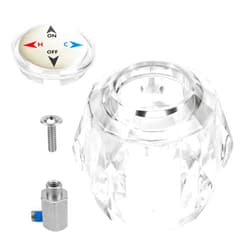 Apopip RP41661 Replacement Shower Faucet Handle for Delta and Peerless Single Handle Faucets with Button, Screw, Connector and Set Screw