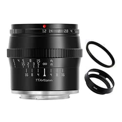 TTArtisan 50mm F1.2 APS-C Manual Focus Large Aperture Fixed Focus Lens for Sony E Mount Camera A6000 A6300 A6400 A7C A7RII A7RIII A7MIV A7S NEX-3N NEX-5N Black