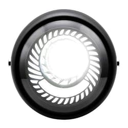 Astra Depot USA Universal 6.5-in LED Projector Side Mount Headlight Daytime Running Light Halo Ring Spirit White Bobber Chopper Cafe Race