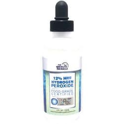 The One Minute Miracle 12% Hydrogen Peroxide Food Grade - 4,8, 12 and 16 Ounces (4 oz)