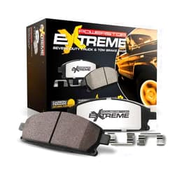 PowerStop Front Brake Pads for Cadillac DeVille 2000-05 |DTS 2006-11 |Chevrolet Avalanche 2500 2002-06 - Z36 Truck & Tow Carbon-Fiber Ceramic Brake Pads with Installation Hardware, Z36-784