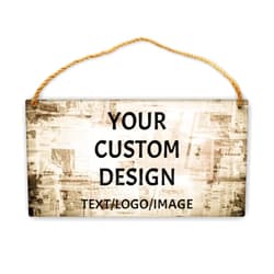 Giabmiag Personalized Custom Wood Signs, Customized Wooden Board Decoration Farmhouse Plank Decor, Custom Family Sign, Name Date, Custom Rustic Sign for Home, Kitchen, Wall Art（Wood Sign-2)