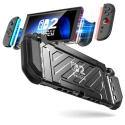 SUPCASE for Nintendo Switch 2 Case 2025 (Unicorn Beetle Pro), [Military-Grade Protection] [Magnetic Joy Con Controllers Friendly] Dockable Integrated Cover Accessories for Nintendo Switch 2, Black | 2025, Dockable, Integrated Cover, Accessories