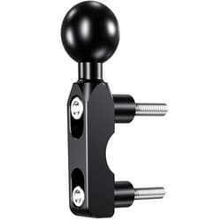 BRCOVAN Aluminum Alloy Mount Base with 1'' TPU Ball for Motorcycle Brake/Clutch Reservoir Compatible with RAM Mounts B Size 1'' Ball Double Socket Arm & Bike Motorcycle Phone Holder
