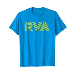 RVA Richmond Virginia Retro Design Studio RVA Richmond VA Retro Design T-Shirt