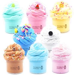 Hootoysforu 8 Pack Butter Slime Kit for Girls,Party Favors Stretchy and Non-Sticky, Stress Relief Toy for Boys,Soft DIY Slime for Kids