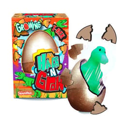 Deluxebase Mini Hatch 'N' Grow - T-Rex from Deluxebase. Small 6.5cm Hatching Eggs with Growing Dinosaur Toy. Place These Surprise Eggs in Water for a Magical Transforming Toy That is Great for Boys