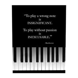AMERICAN LUXURY GIFTS Playing w/o Passion is INEXCUSABLE - Motivational Wall Art, Encouraging Motivational Wall Decor Print With Beethoven Quotes Is For Wall Decorations For Home, Studio & Office Décor. Unframed-8x10