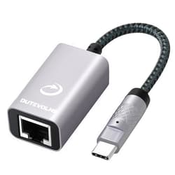 Dutevolns USB-C to Ethernet adapter.100Mbps USB Type-C to RJ45. LAN network adapter.compatible with MacBook Pro 2024/2023/2022. MacBook Air. and more.