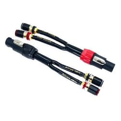 Arklove 2packs 12awg Plug Male Speakon to Banana Female 4mm Speaker Adapter Conversion Cable Cord Audio with Port Connector for para bocina de dj Stage Power Amplifier amp