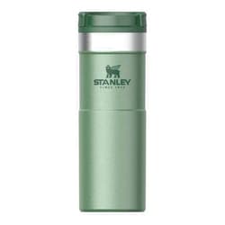 Stanley NeverLeak Travel Mug .47L / 16OZ Hammertone Green – Leakproof - Tumbler for Coffee, Tea & Water - BPA FREE - Stainless-Steel Thermo Cup - Rotating lid covers drink - Dishwasher Safe 0.47 L Hammertone Green