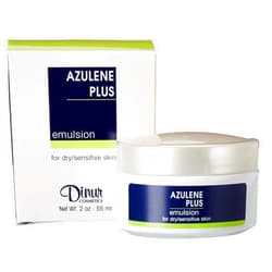 Dinur Cosmetics Azulene Emulsion Day Cream for Dry & Sensitive Skin Helps in Hydration Smoother Enhances Improves Skin Clarity Elasticity 2 OZ