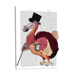 Canvas Lab Canvas Wall Art Decor Dapper Dodo by the Artist Fab Funky – Size: 12 x 16 in - Art subject: Nature,Nature and animals