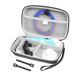 MOSISO EVA Hard Travel Carrying Case Compatible with MYNT3D Super 3D Pen, Compatible with MYNT3D Professional Printing 3D Pen with OLED Display, Portable Protective Storage Bag with hand strap, Black