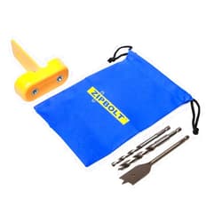 Zipbolt 40.260 Railbolt Drill Guide for Staircase Handrails with 1/4 in and 3/8 in Drill Bits and 1 in Spade Bit