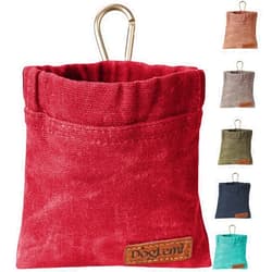 ETIAL Dog Treat Pouch,Portable Puppy Dog Training Treat Bag,Hand Free Dog Walking Bag,Auto Closing Pet Feed Snack Reward Pocket,Dog Food Dispenser for Pet Puppy Travel or Outdoor Use (Red)