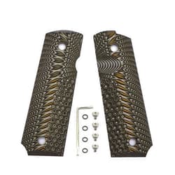 BESTWEST 1911 G10 Grips Full Size Government/Commander Ambi Safety Cut