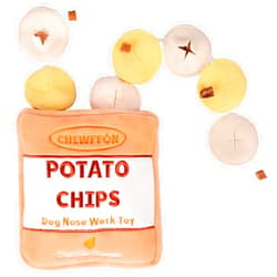 CHEWFFON Interactive Dog Toys, Enrichment Snuffle Crinkle Treat Puzzle Toys for Boredom and Stimulating, Nose Work Potato Chips Dog Toy for Small, Medium and Large Dogs