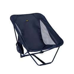 iClimb Low Ultralight Compact Camping Folding Chair with Side Pocket and Carry Bag