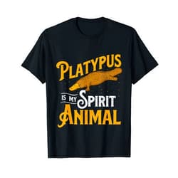Funny Platypus Shirts Platypus Is My Spirit Animal - Platypus Lover Zookeeper T-Shirt