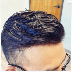 SIMBEAUTY Super Natural Hairline Human Hair Mens Toupee Free Style 10x8 inch Thin Skin Hairpieces Replacement Systems Men Hair (0.06mm skin, 1B, off black)