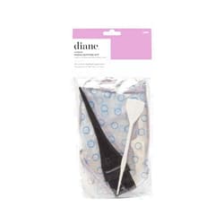 Diane Hair Coloring Kit – 4 Piece Set – DIY Color, Dye, Highlighting Supplies, Gloves, Tipping Cap, Spatula with Needle, Tint Applicator Brush, D850
