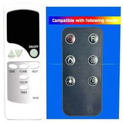 XINJISHIMIN Replacement Remote Control for Costway EP24718US HW51075 24718US-CYPE 28.5 inch Fireplace Electric Embedded Insert Heater, C124030201D46(NIU83)