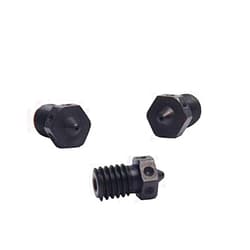 POLISI3D 4pcs Hardened Steel Nozzles V6 Nozzle 0.4mm for 1.75mm V6 Hotend Prusa i3 MK3 MK3S Anycubic Mega 3D Printer Printing PEI PEEK or Carbon Fiber Filament use(4x0.4mm)