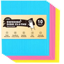 AIDEA Swedish Dish Cloth-10PK, Swedish Dishcloths for Kitchen, Reusable Paper Towels Washable, Sponge Cloths Kitchen, Absorbent Dish Rags, Swedish Towels Kitchen Cloth, Eco-Friendly -7