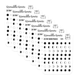 Armadillo Amore Astrological Planner Stickers (Tiny 28 Daily Moon Phases 392 Stickers Set)