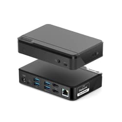 ALOGIC Universal Twin HD Docking Station, USB-C & USB-A Compatible - Dual Display 1080p@60Hz, 2X HDMI, 1 x USB-C 3.1(5G), 4 x USB-A 3.0(5G), 1 x Audio, 1 x Gigabit Ethernet Lock slot– DUTHD