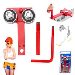 RandJ Chainsaw Bar Rail Tightening Repair Tool, Chainsaw Bar Rail Closer Tool, Cast Iron Aluminum Chainsaw Bar Rail Closing Adjuster Tool for Chain Grinding