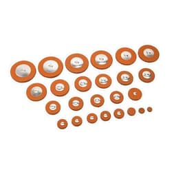 Yootones 25Pcs Yootones Sax Leather Pads 14 Sizes Replacement Accessories Compatible with Alto Saxophone Brown