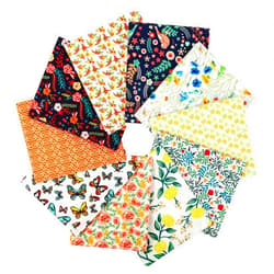 Craftido -25 Options- 100% Cotton Quilting Fabric Bundles 10pcs Fat Quarters 18”x21”-Medium Weight 5.2 oz- for Quilting, Sewing Project, Patchwork, DIY Crafts – Secret Garden