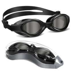 Aegend Polarized Swim Goggles, Upgraded Swimming Goggles High Nose Bridge Soft Silicone Anti-Fog No Leakage Adults Men Women