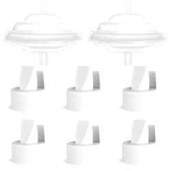 Papablic [8-Count] Papablic Duckbill Valves and Backflow Protector Compatible with Spectra S1 Spectra S2 Spectra 9 Plus Breast Pumps, Not Original Spectra Pump Parts, BPA/DEHP Free