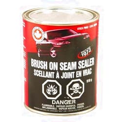 DOMINION SURE SEAL LTD. Dominion Sure Seal Brush-On Seam Sealer - Waterproof Sealant Caulk for Automotive & Fabric Repairs - High Temp Silicone, Bondo Body Filler, Seam Sealer, Black Silicone