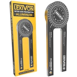 LEXIVON Aluminum Miter Saw Protractor | 7-Inch Rust Proof Angle Finder Featuring Precision Laser Engraved Scales (LX-230)