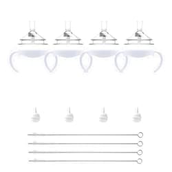 Hopopower Straw Cup Conversion Kit for Philips Avent Natural Baby Bottles, Toddler Transition Kit with Food Grade Silicone Straw Top Nipple, Weighted Straw, Bottle Handle, Cleaning Brush, BPA-Free, 4-Pack, 6+