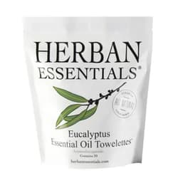 Herban Essentials Eucalyptus Oil Towelettes - 20 Count