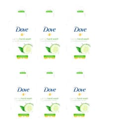 Dove Caring Hand Wash, Fresh Touch Cucumber & Green Tea, 8.45 Fl Oz (Pack of 6)