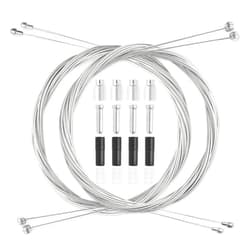 Gionfe 4Pcs Universal Bike Brake Cable Set, Standard Bicycle Brake Cable, Replaceable Brake Inner Wire Cable,Professional Bicycle Brake Line For MTB Mountain Bikes Or Road Bikes,Free End Caps Accessories 2M