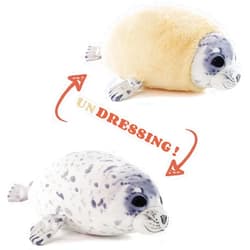 Furvana Chubby Blob Young Seal Pillow Soft Plushies, Cute Ocean Stuffed Animals Plush Toy, Room Decor,Throw Pillow Doll Big Plush Toys Gift for Girlfriend,Boys, Girls (Small(12 in))