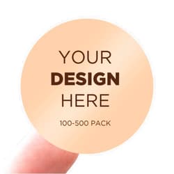 AWUSA 100-500 Custom Stickers Personalized Business Labels Decals, 1.5